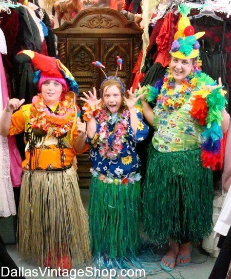 This is the Largest Selection Hawaiian Luau Costumes in the Dallas Area.