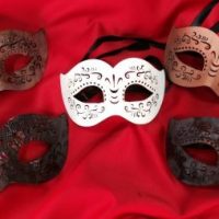 MASQUERADE MASKS: Masculine Simple, Leather Masquerade Masks for Gentlemen.