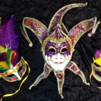 MASQUERADE MASKS: Elaborate Masquerade Jester Masquerade Masks.