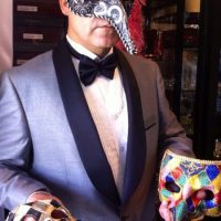 MASQUERADE MASKS: Embellished Beaked Masquerade Masks for Gentlemen.