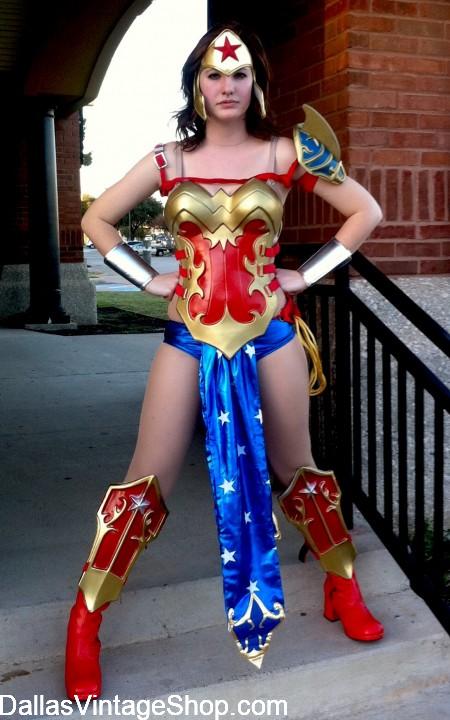 Fan Expo Dallas Costume Contest: Wonder Woman Costume, Fan Expo Superhero Costumes, Fan Expo DC Comics Costumes & Super Villain Costumes are at Dallas Vintage Shop.