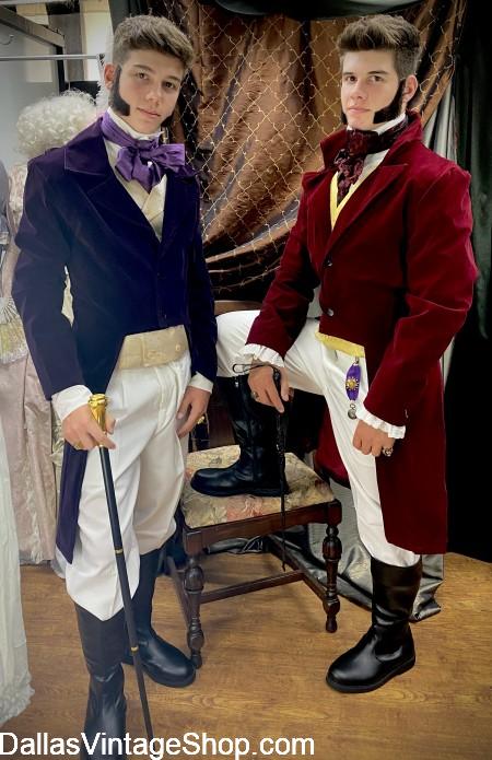 BRIDGERTON MEN'S TAILCOATS; Bridgerton Men's Characters Jackets, Tailcoats, Complete Outfits & Period Accessories for Anthony & Colin Bridgerton. We have them in stock now. We have Watch Fobs for Bridgerton Men also.