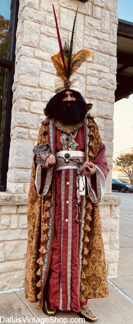 Wise Men Elaborate Costumes: Christmas Magi, Biblical Three Kings. Christmas Pageant Character Costumes,m Wigs & Makeup are in stock.