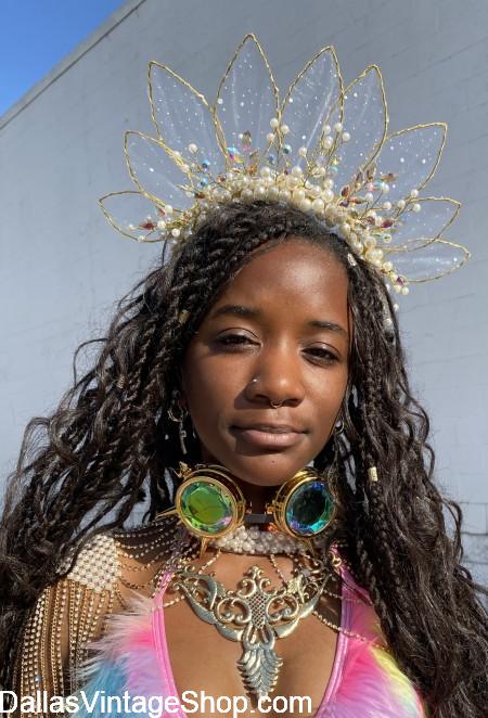 BURNING MAN 2025 BEST LADIES COSTUMES: Get "Tomorrow Today' Hippie Chic Outfits, Now at Dallas Vintage Shop.