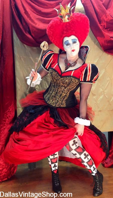 DRAGON CON COSTUMES: Queen of Hearts and many other Cosplay Costumes are at Dallas Vintage Shop.