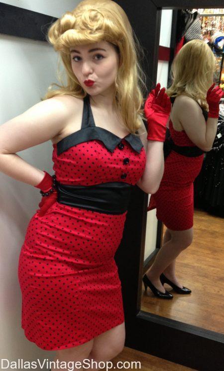 Rockabilly Pin Up Fashion Dresses DFW, Rockin' Blond Bombshell Pin