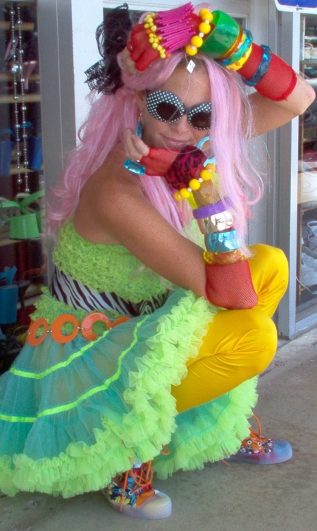 Colorful Cyndi Lauper Costume 80s Ladies Costumes 80s Colorful