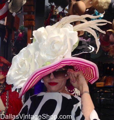 Renaissance feather top hat costume dress up Kentucky Derby dance event party