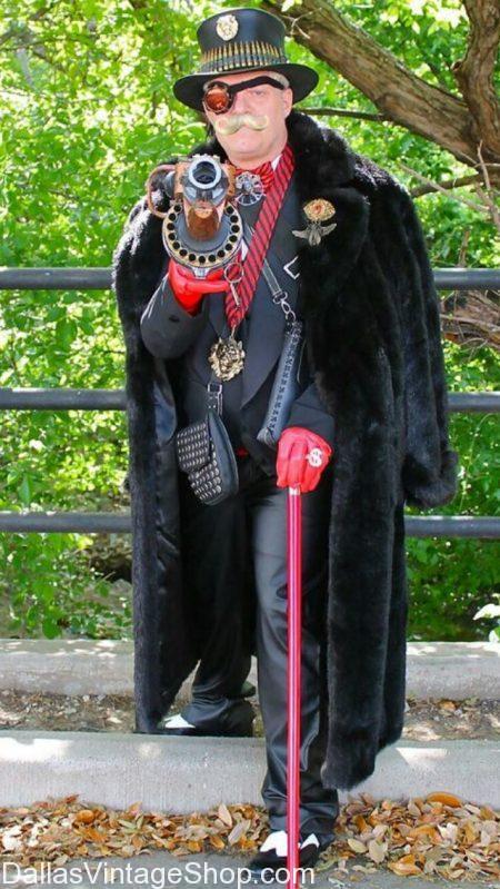 Great STEAMPUNK Costume Ideas, Abe Lincoln Vampire Hunter Movie Steampunk  Costume, Steampunk Mens Fashions, - Dallas Vintage Clothing & Costume Shop